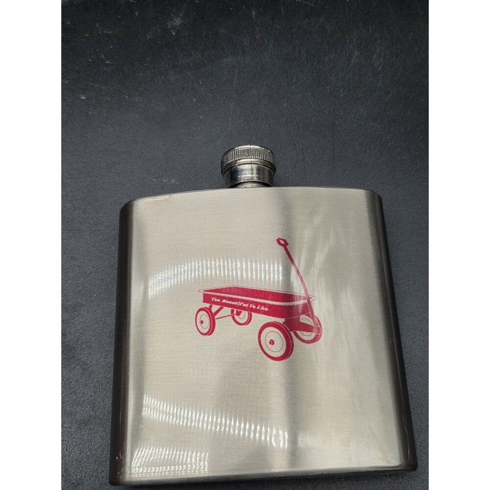 TBTL Too Beautiful To Live Podcast Little Red Wagon Hip Flask